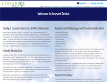 Tablet Screenshot of lessarddental.com